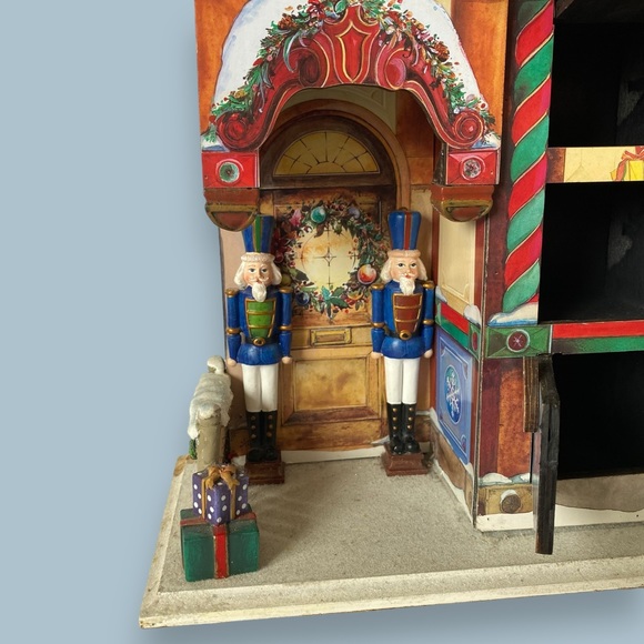 Costco Wooden Advent Calendar Victorian House With Santa 24 Compartment - Picture 6 of 14